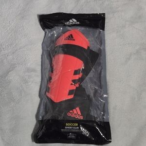 Adidas Unisex Shin Guards Ghost Club - Youth Size M - Red and Black
